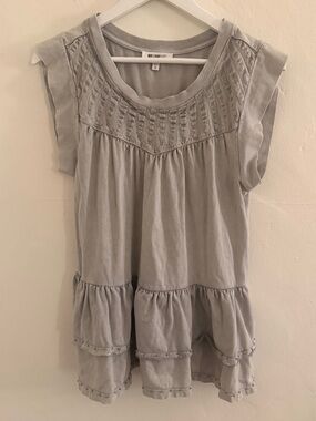 William Rast Gray Boho Top